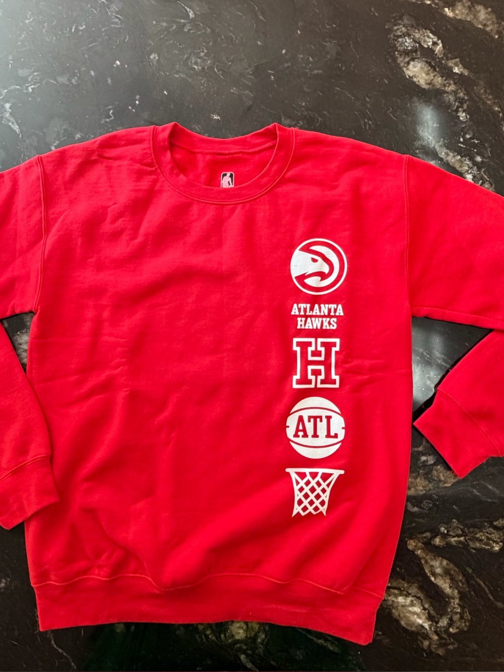 Official NBA - Atlanta Hawks Red Crewneck Sweatshirt